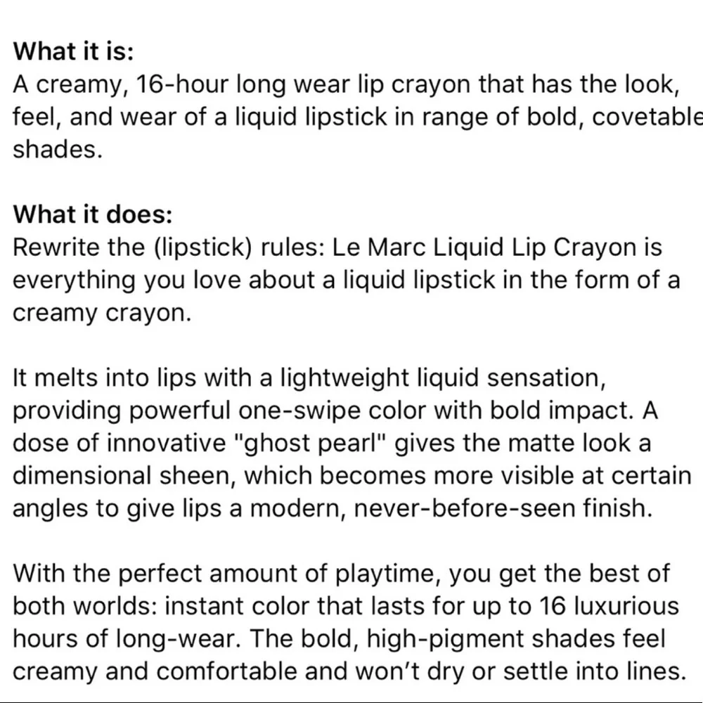 💋Marc Jacobs Liquid Lip Crayon Lipstick + Mascara